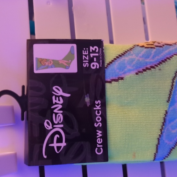 Disney Tinkerbell Crew Socks - Picture 2 of 3